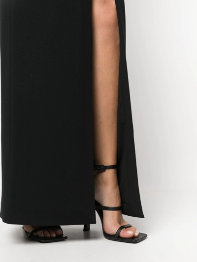 Shop Solace London Strapless Maxi Dress In Black