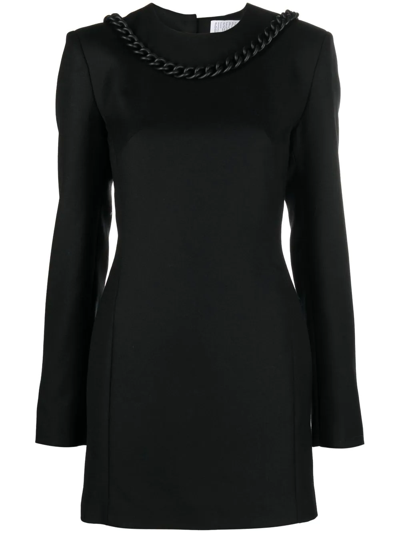 Shop Giuseppe Di Morabito Chain-detail Mini Dress In Schwarz