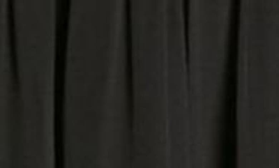 Shop Ulla Johnson Anya Shirred Strappy Silk Gown In Noir
