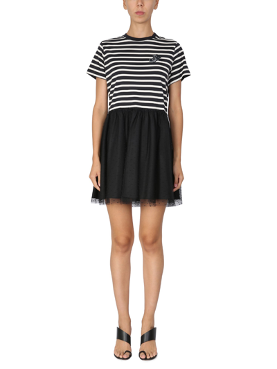 Shop Red Valentino Cherry Patch T-shirt Dress In Black