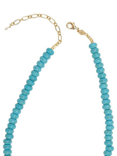 Shop Anni Lu Pacifico Beaded Necklace In Gold