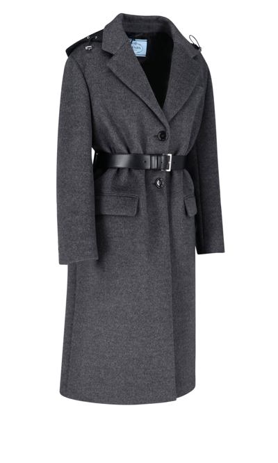 Shop Prada Single-breasted Coat