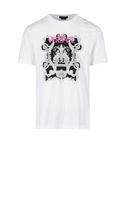 Shop Versace 'baroque' Print T-shirt