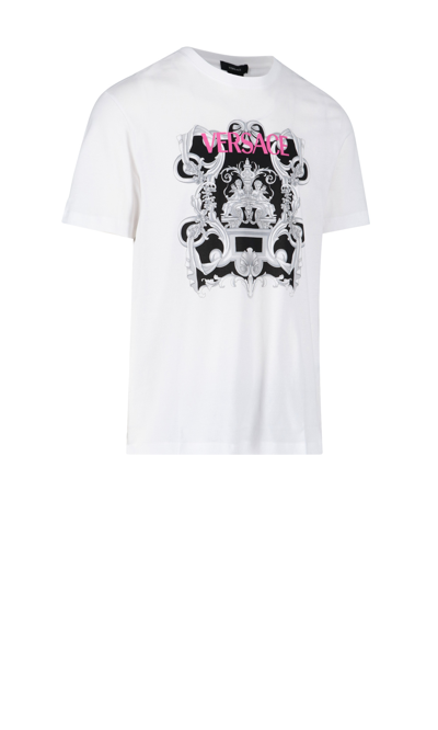 Shop Versace 'baroque' Print T-shirt