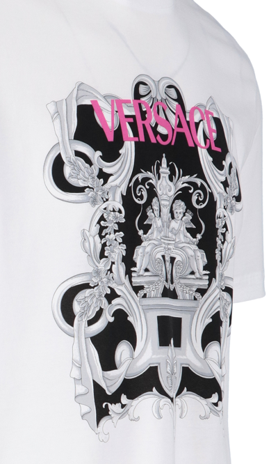 Shop Versace 'baroque' Print T-shirt