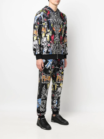 Philipp Plein Stones Tracksuit Set In Black