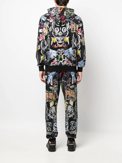Philipp Plein Stones Tracksuit Set In Black