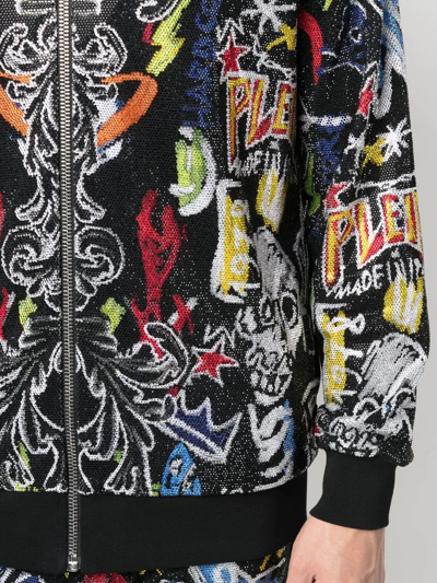 Philipp Plein Stones Tracksuit Set In Black