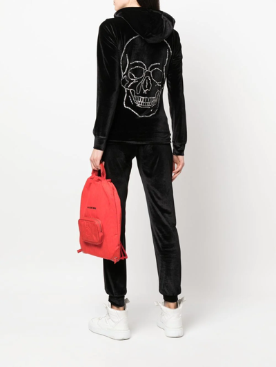 Shop Philipp Plein Skull-studded Hoodie Tracksuit In Black