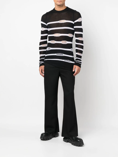 Balmain Pyjama-style Wide-leg Trousers In Schwarz