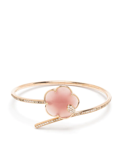 Shop Pasquale Bruni 18kt Rose Gold Joli Diamond Bracelet In Pink