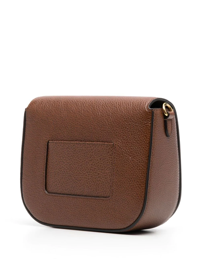 Shop Mulberry Small Darley Satchel Bag In Brown