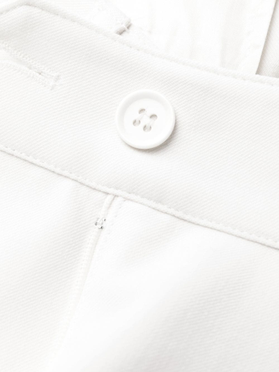 P.a.r.o.s.h Straight Leg Tailored Trousers In Nude