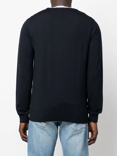 Hugo Boss H-daero Crewneck Sweatshirt In Blue