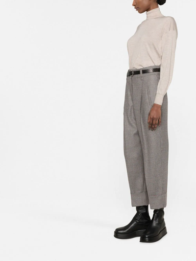 Tom Ford Ribbed-knit Roll Neck Sweater In Nude