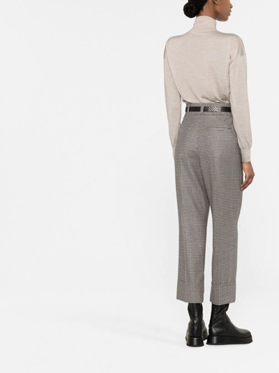 Tom Ford Ribbed-knit Roll Neck Sweater In Nude