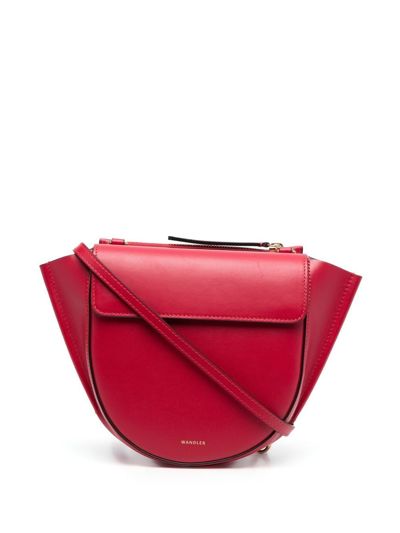 Shop Wandler Hortensia Mini Crossbody Bag In Rot
