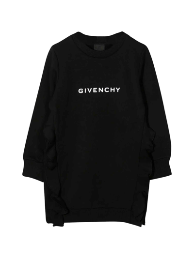 Shop Givenchy Black Dress Girl In Nero