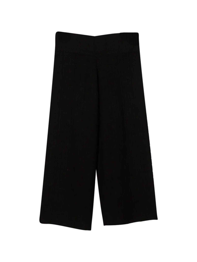 Shop Givenchy Girls Trousers With Monogram In Nero
