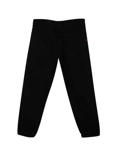 Shop Diesel Teen Boy Straight Trousers With Drawstring