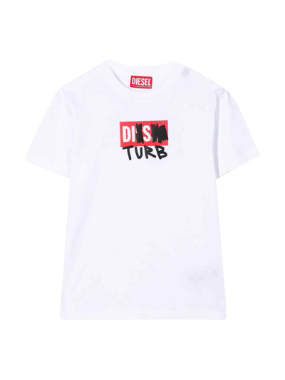 Shop Diesel T-shirt Teen Boy With Print