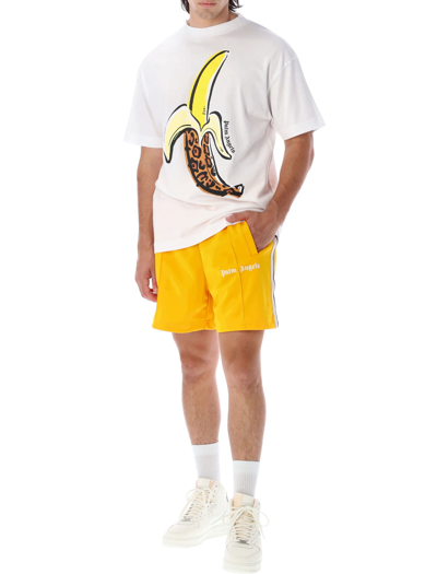 Shop Palm Angels Classic Track Shorts In Yellow