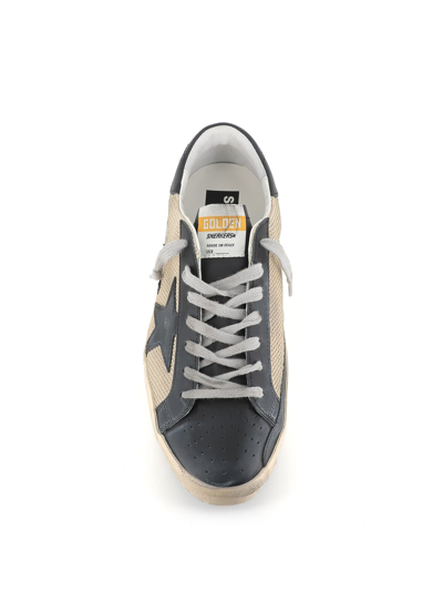 Shop Golden Goose Sneaker Superstar In Black/grey