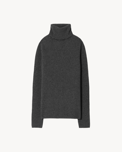 Shop Nili Lotan Lauren Sweater In Charcoal