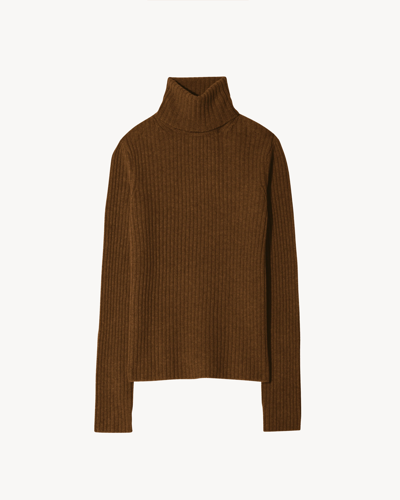 Shop Nili Lotan Lauren Sweater In Chestnut