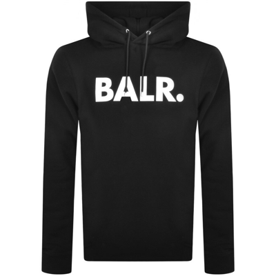 Balr. Balr Straight Large Brand Logo Hoodie Black | ModeSens