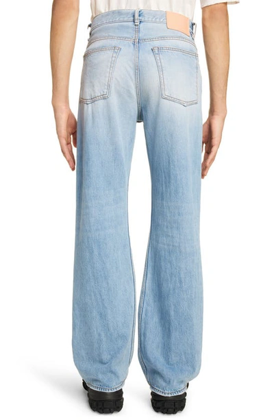 Shop Acne Studios Loose Bootcut Jeans In Light Blue