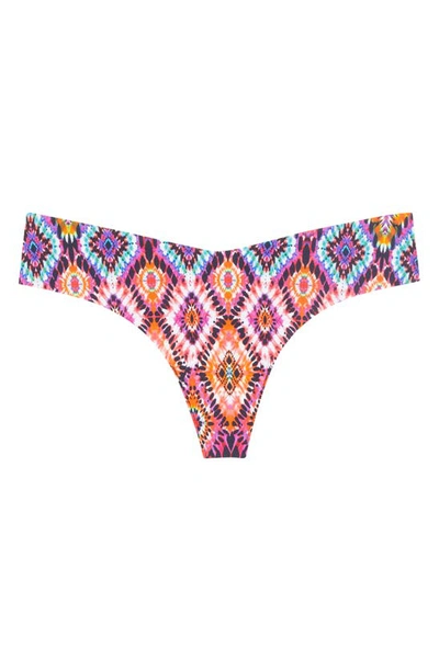 Shop Commando Microfiber Thong In Diamond Dye