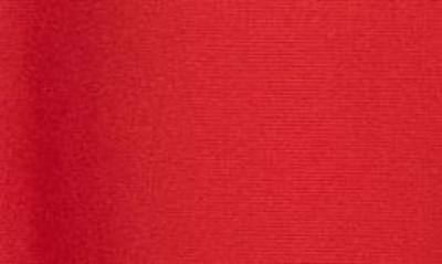 Shop Alexander Mcqueen Asymmetric Ruffle Cap Sleeve Minidress In Welsh Red