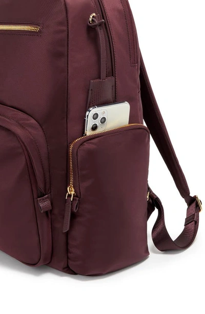 Shop Tumi Voyager Carson Nylon Backpack In Beetroot