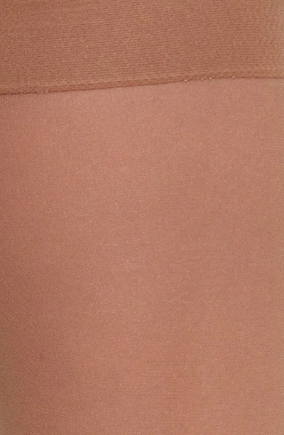 Item M6 Sheer Compression Knee High Socks In Milk Chocolate