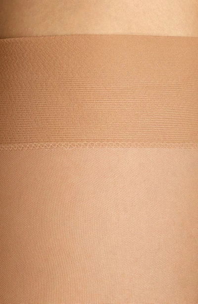 Item M6 Sheer Compression Knee High Socks In Butterscotch