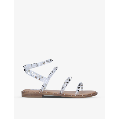 Shop Steve Madden Womens Other Travel Stud-embellished Pvc Sandals