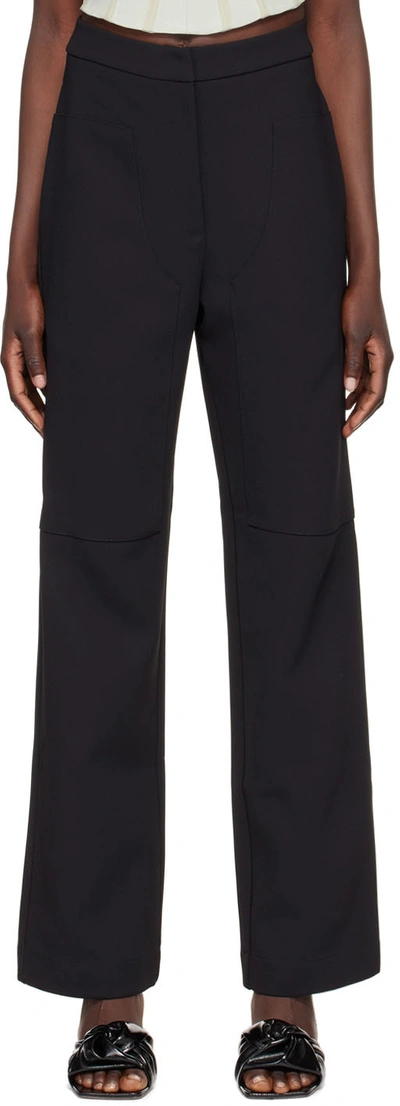 Shop Paris Georgia Black Slouchy Trousers