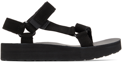 Shop Teva Black Midform Universal Sandals