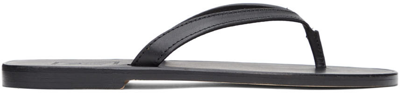 Shop Brioni Black Infradito Flip Flops In 1000 Black