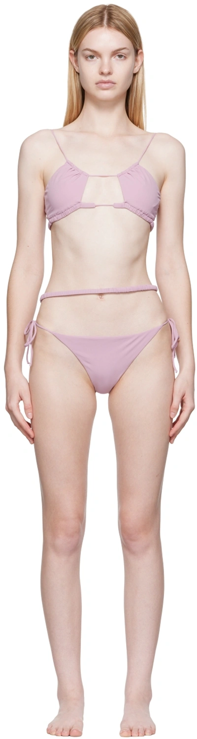 Nensi Dojaka Ssense Exclusive Pink Bikini In 510 Puce