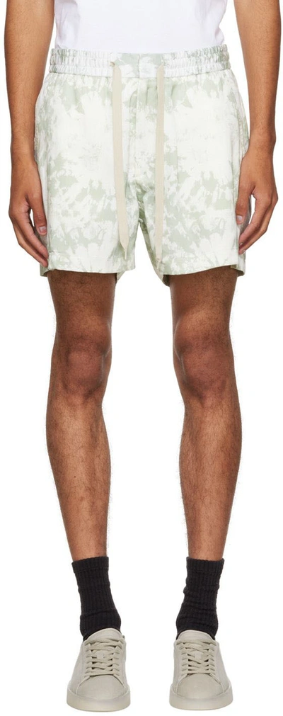 Shop Tiger Of Sweden Green Twolum Shorts In X81 - Print