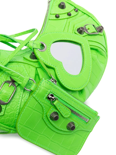 Balenciaga Xs Le Cagole Shoulder Bag In Green