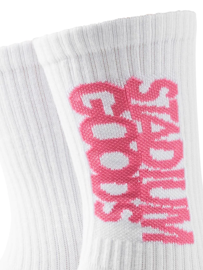 Stadium Goods Logo-print Crew Socks In White