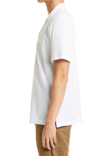 Shop Sunspel Riviera Cotton Button-up Shirt In White
