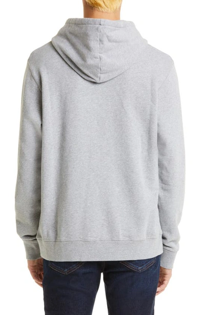 Sunspel Cotton French Terry Hoodie In Grey Melange