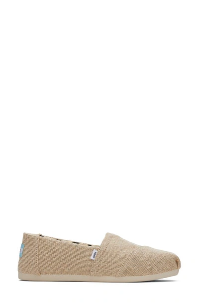 Shop Toms Alpargata Slip-on In White Natural