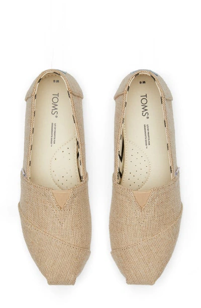 Toms Alpargata Slip-on In White Natural