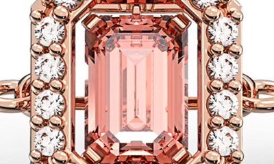 Swarovski Millenia Crystal Square Bangle Bracelet In Pink