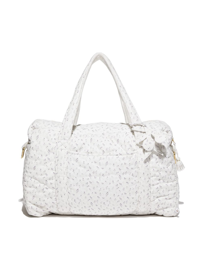 Shop Bonpoint Floral-print Changing Bag In White